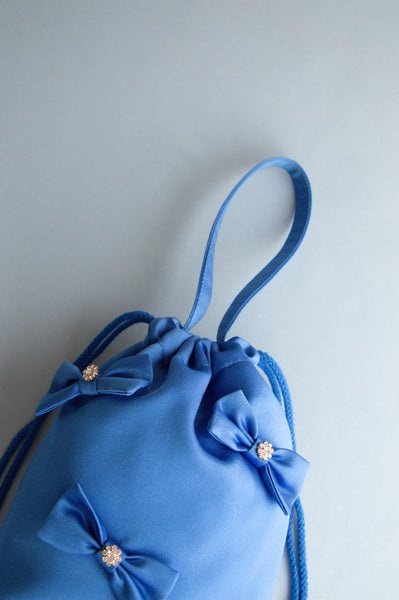 COBALT BLUE MINI BEAU BAG WITH SPARKLE