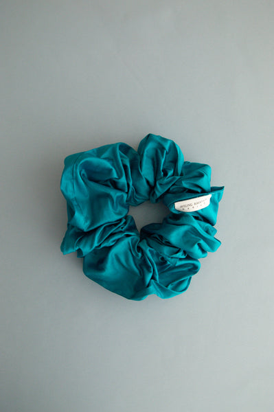 TEAL BLUE SCRUNCHIE