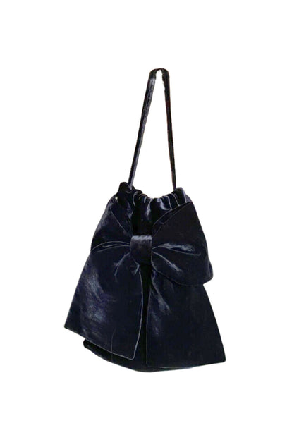 BLACK VELVET BEAU BAG