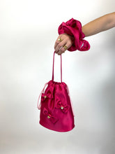 Load image into Gallery viewer, SPARKLE MINI BEAU PINK SATIN BAG
