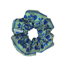Load image into Gallery viewer, PARTY BLUE BROCADE DREAM SCRUNCHIE
