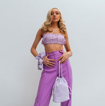 Load image into Gallery viewer, GIVE ME GINGHAM LILAC BAG
