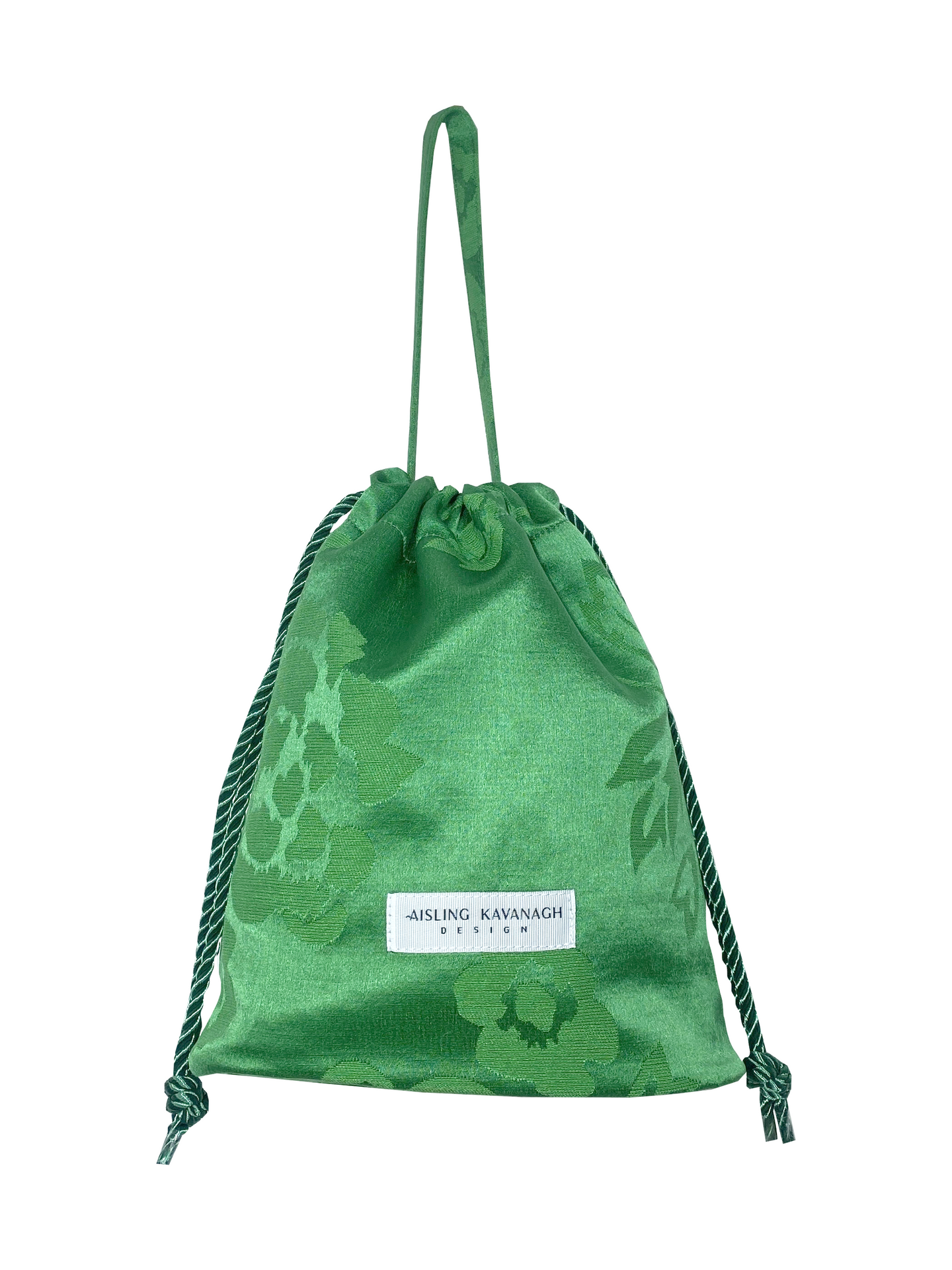 GREEN BROCADE BAG