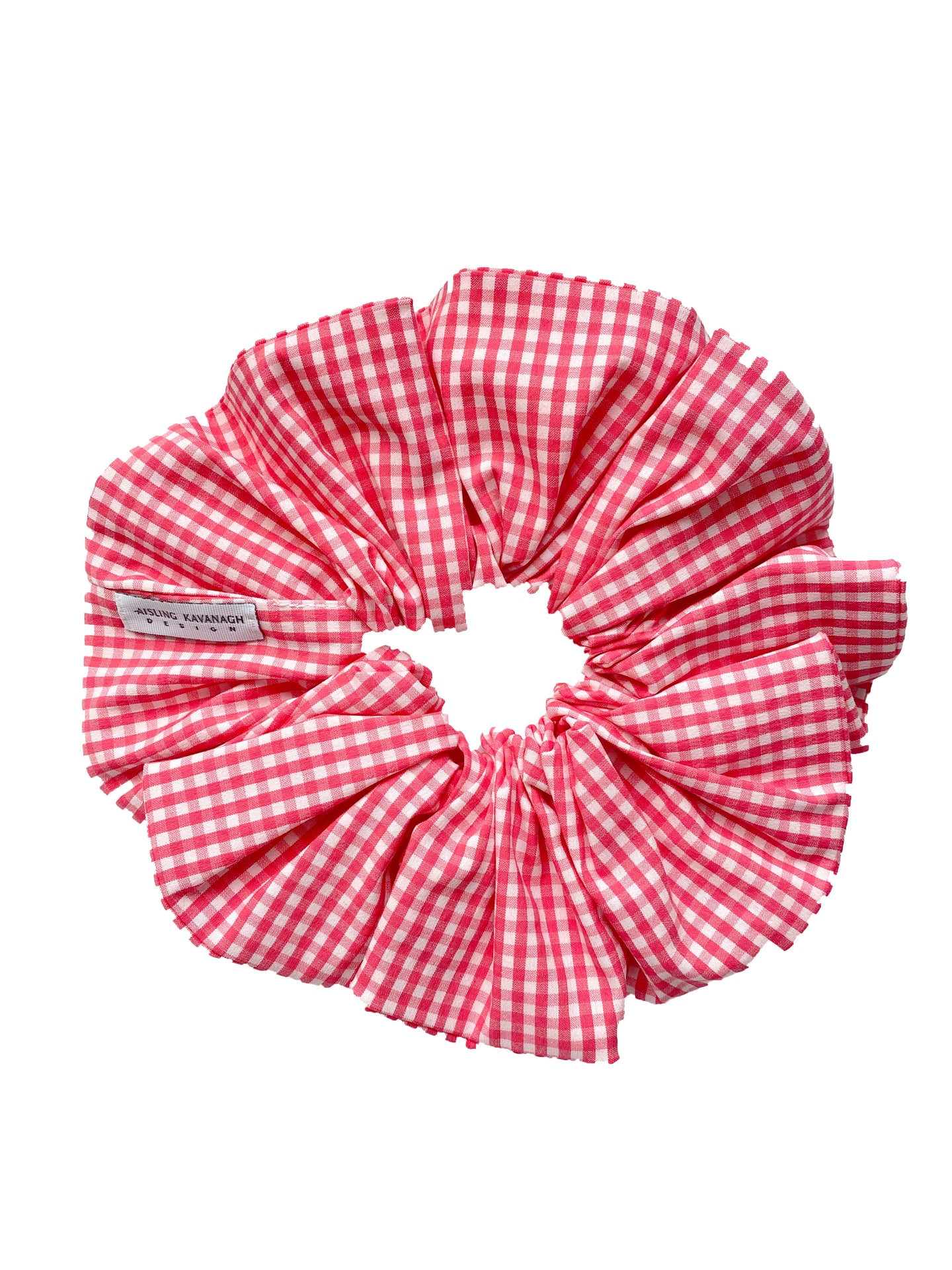 GIVE ME GINGHAM RED SCRUNCHIE